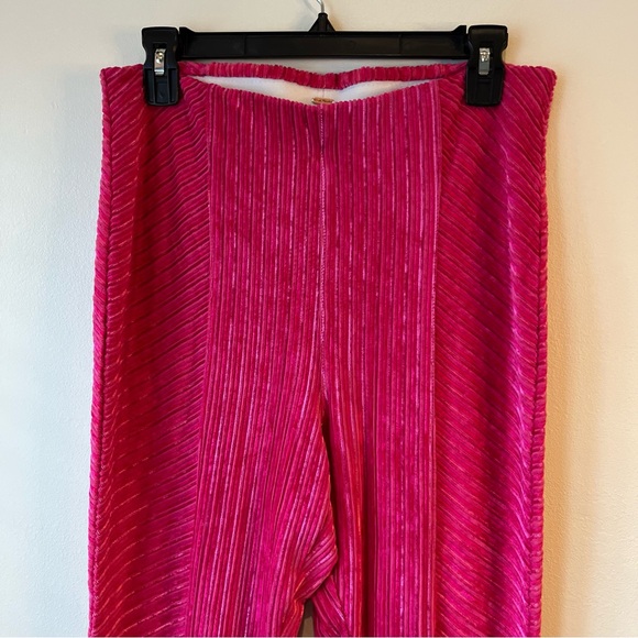 Free People Slim Pull-On Velvet Flare Pants - Picture 9 of 14